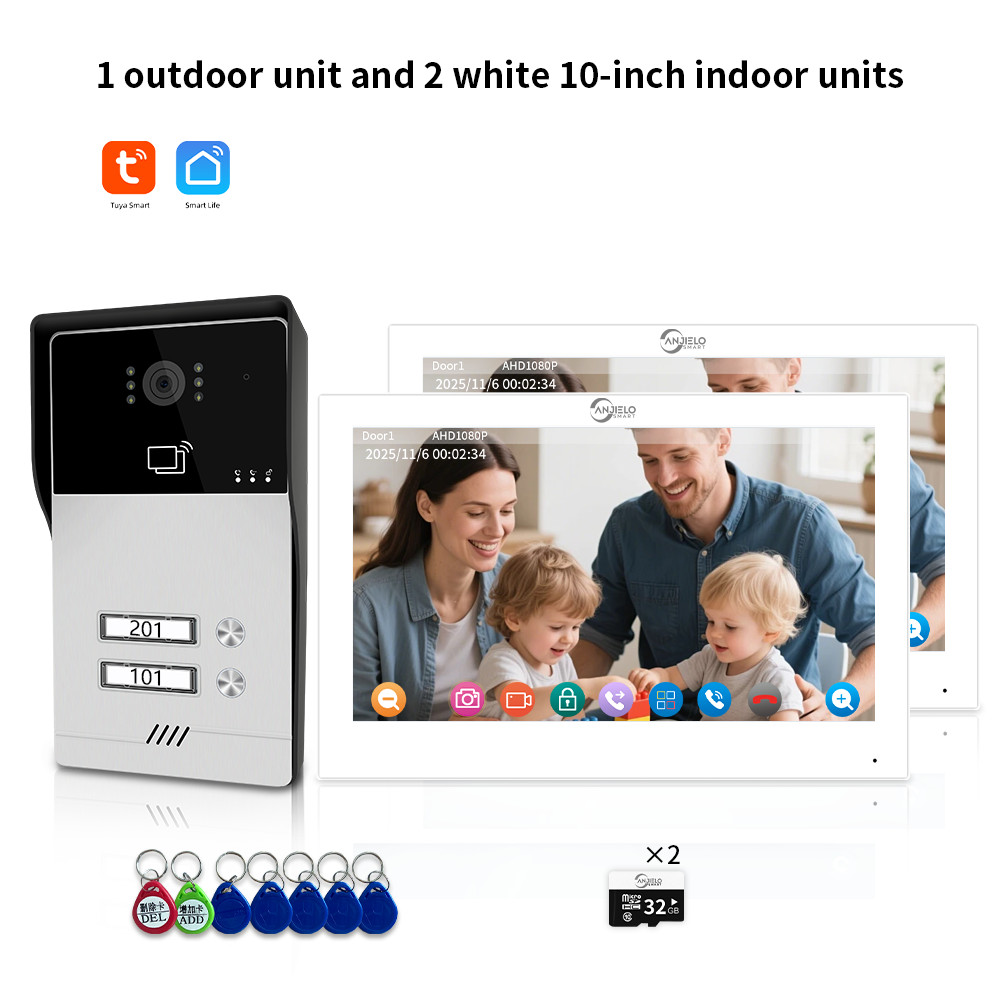 Tuya Smart 7-Inch Touch Panel (2 Pack) | with Motion Sensor & 2-Way Audio