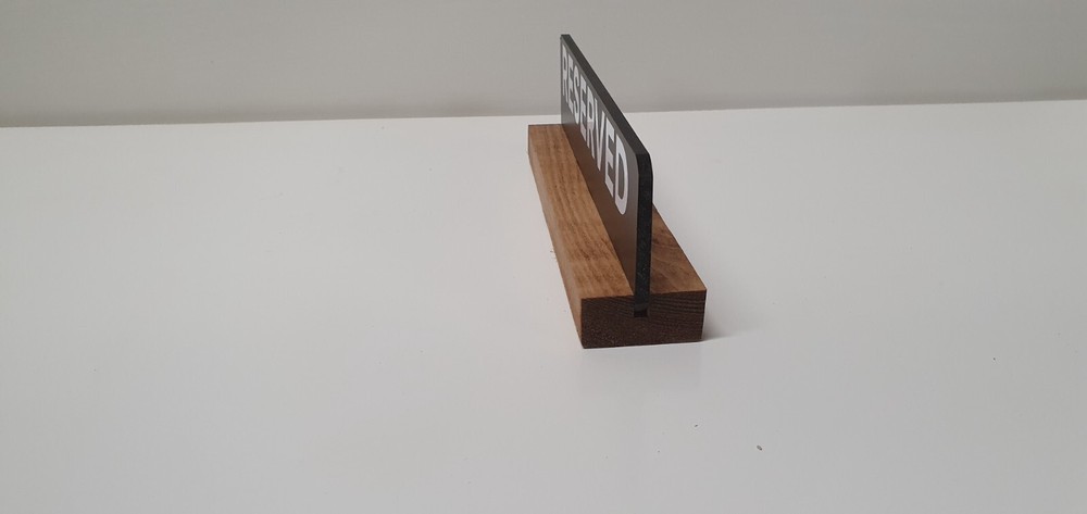 Reserved Table Top Sign