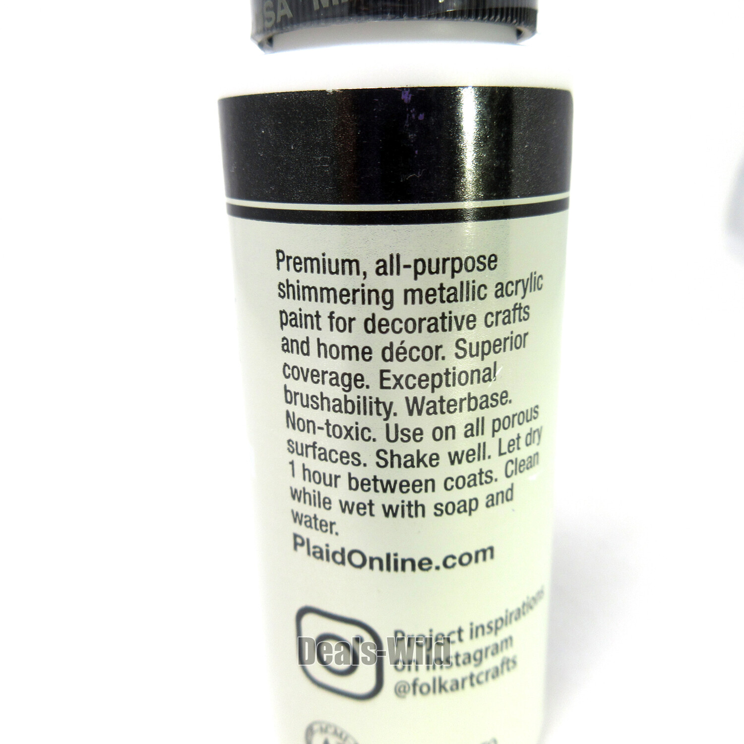 1 Metallic or Extreme Glitter Acrylic Paint FolkArt 2oz Folk Art Shiny Paints