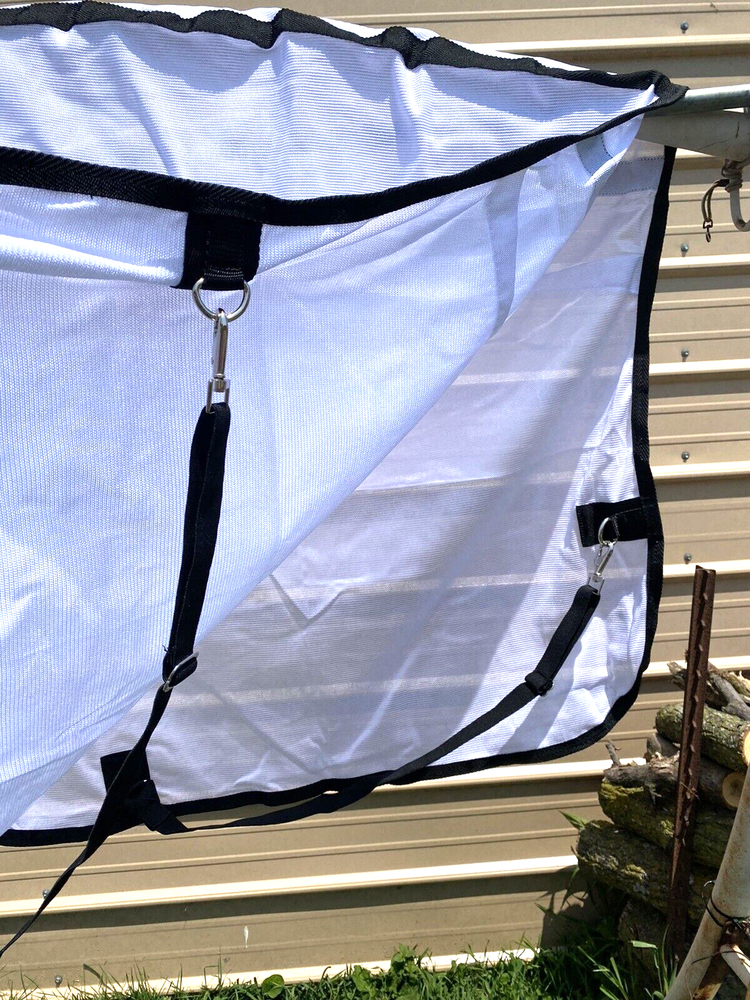 81" white soft nylon mesh horse fly sheet