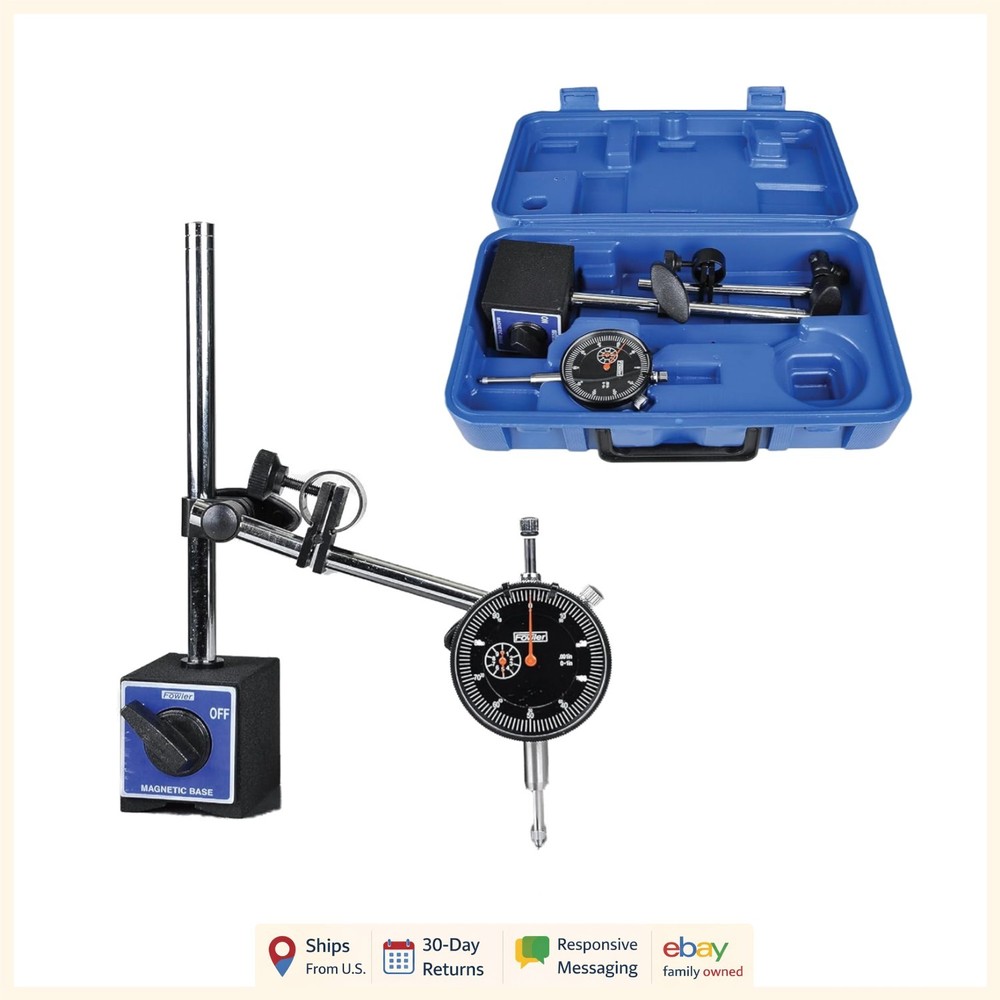 Magnetic Base Dial Indicator Set for Precision Measurements and Easy Adjustments