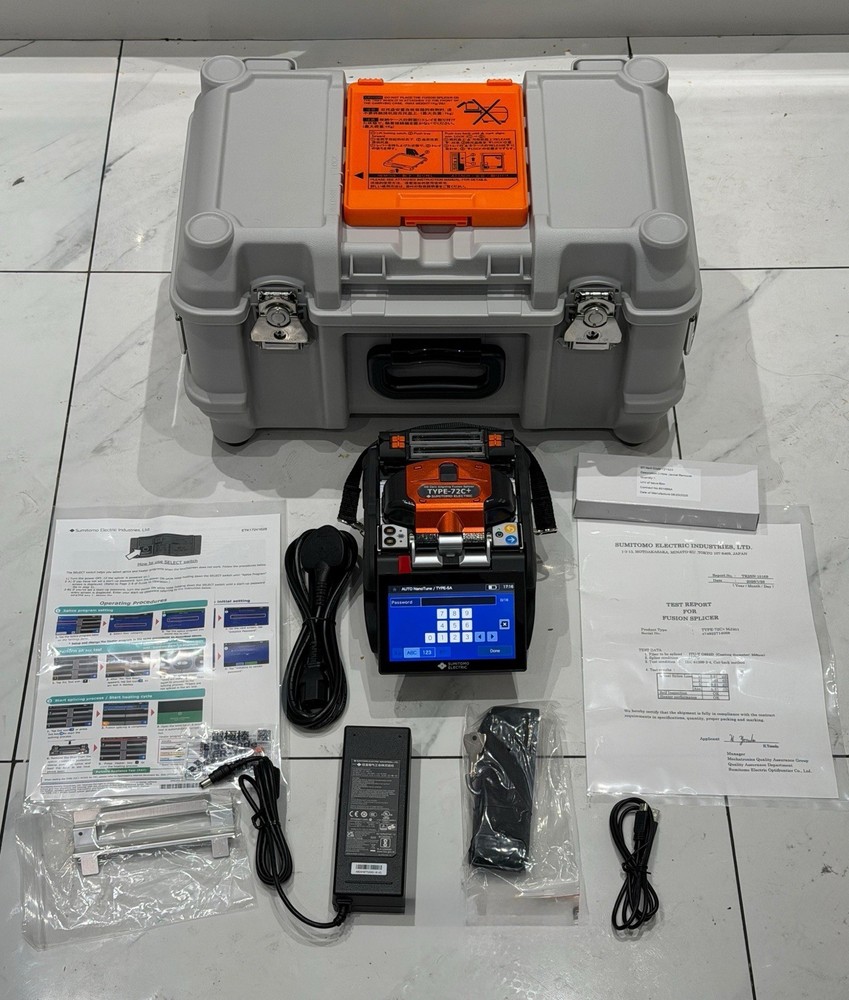 Sumitomo TYPE72C+ High Definition Aligning Splicer Complete Kit 50 Arcs