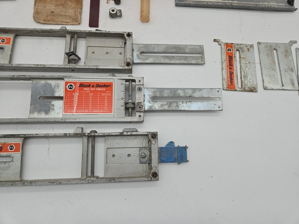 Black and Decker Hinge Butt Template Set. Doors, cabinets, Full sized set