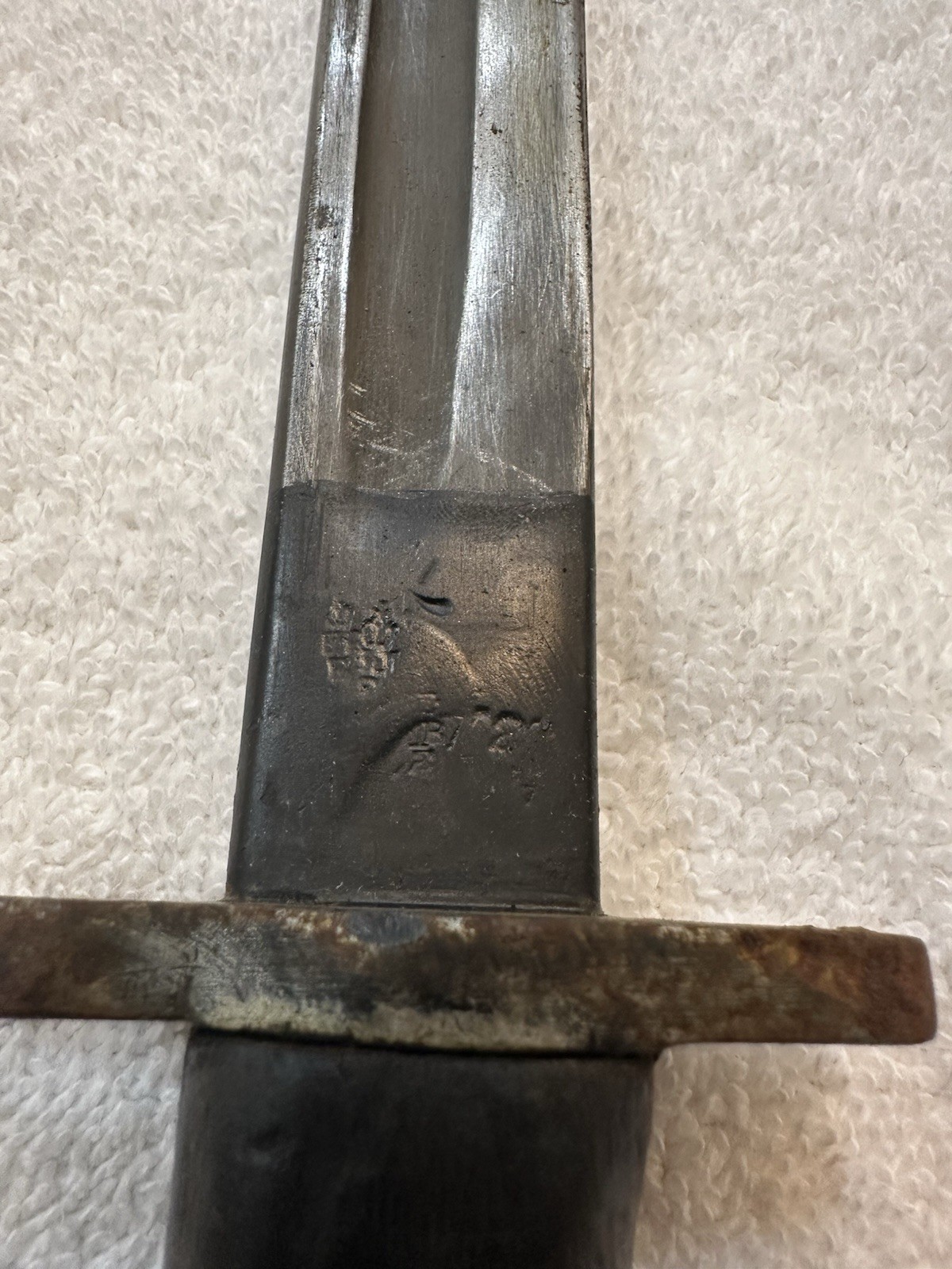 ANTIQUE WW1 1907 WILKINSON SWORD PATTERN BRITISH RIFLE BAYONET & SCABBARD