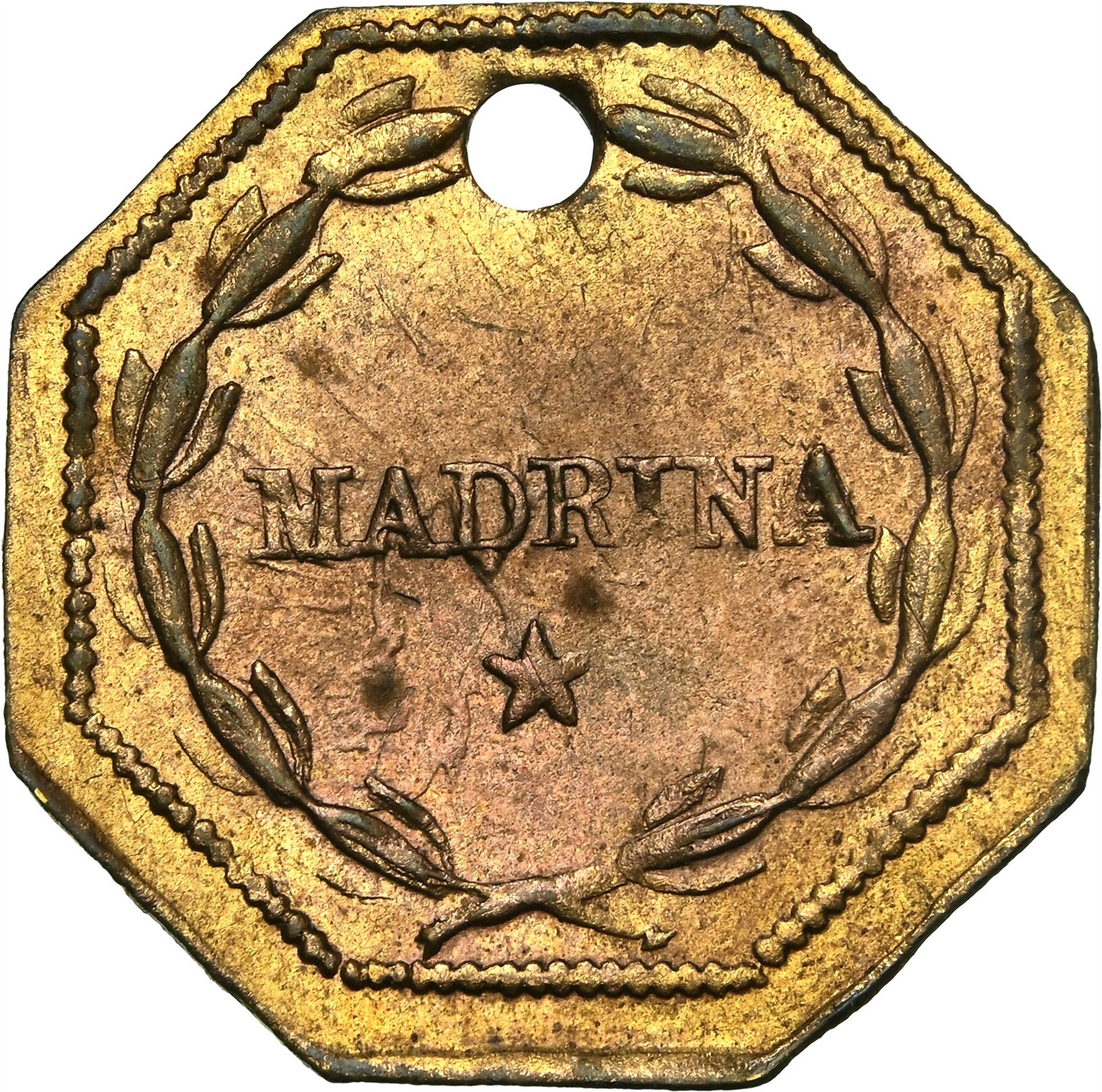 TOP POP! ND CALIFORNIA FRACTIONAL - MADRINA OCT / MS64 NGC / FINEST KNOWN!