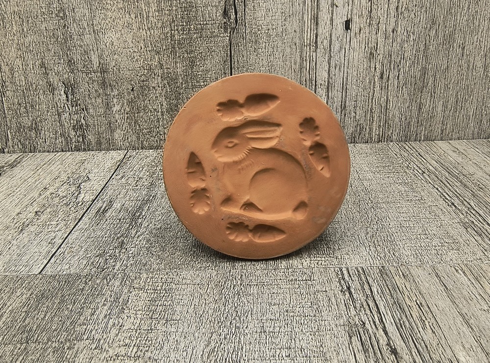 Shakerhearth Vintage Easter/ Spring Decor Cookie Press Terracotta