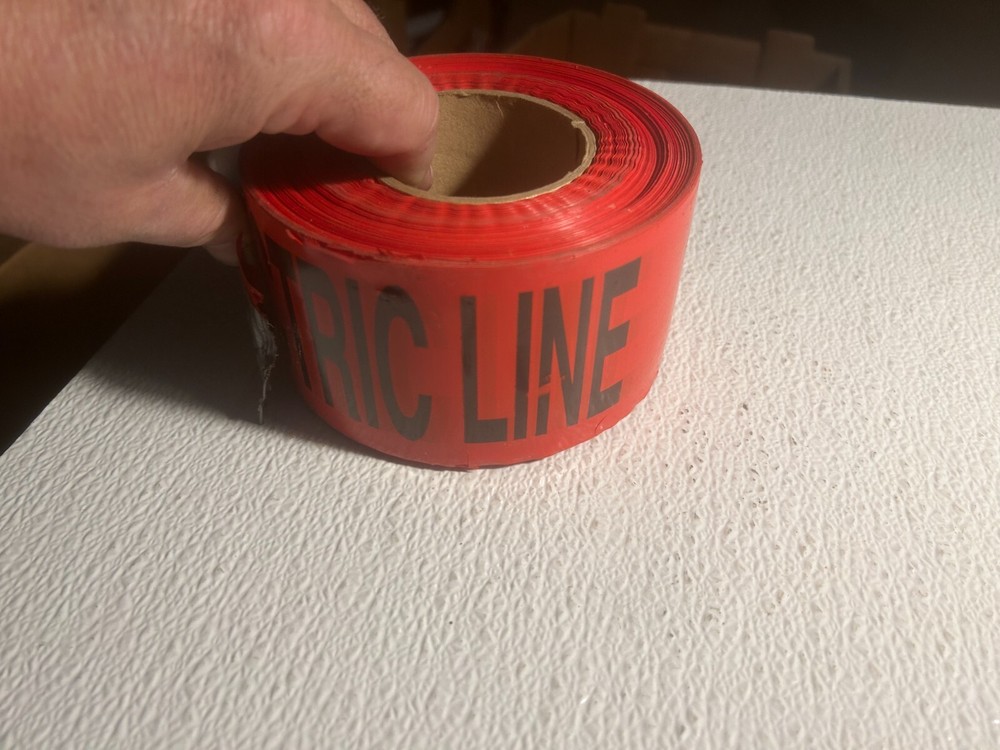 CAUTION buried electric line tape