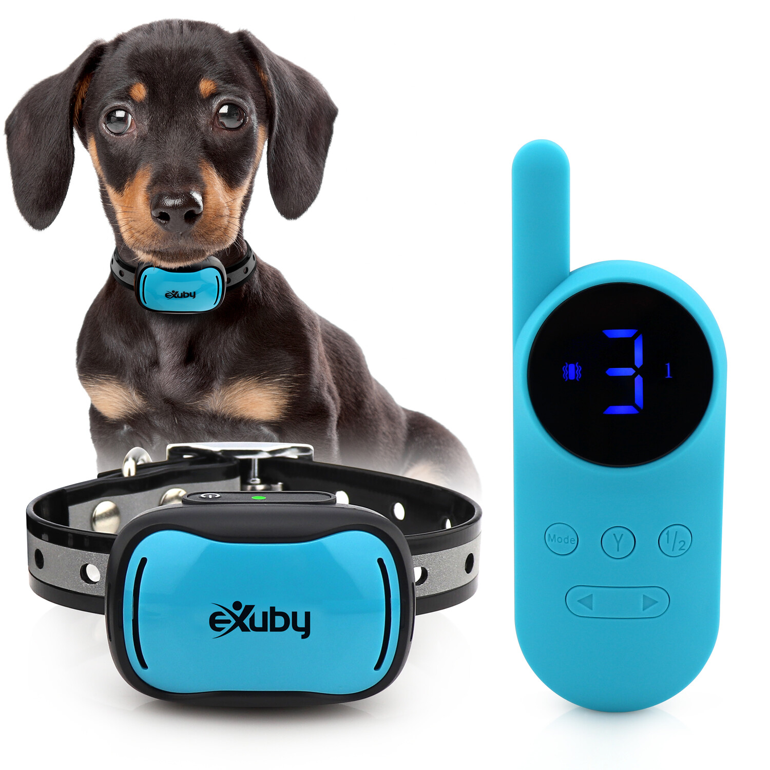 eXuby - Tiny Shock Collar for Small Dogs 5-15lbs - Smallest Collar on the Market