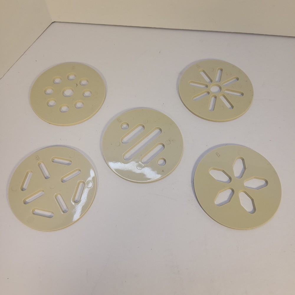 Pampered Chef Cookie Press 1525 Discs 1-5 Replacement Only