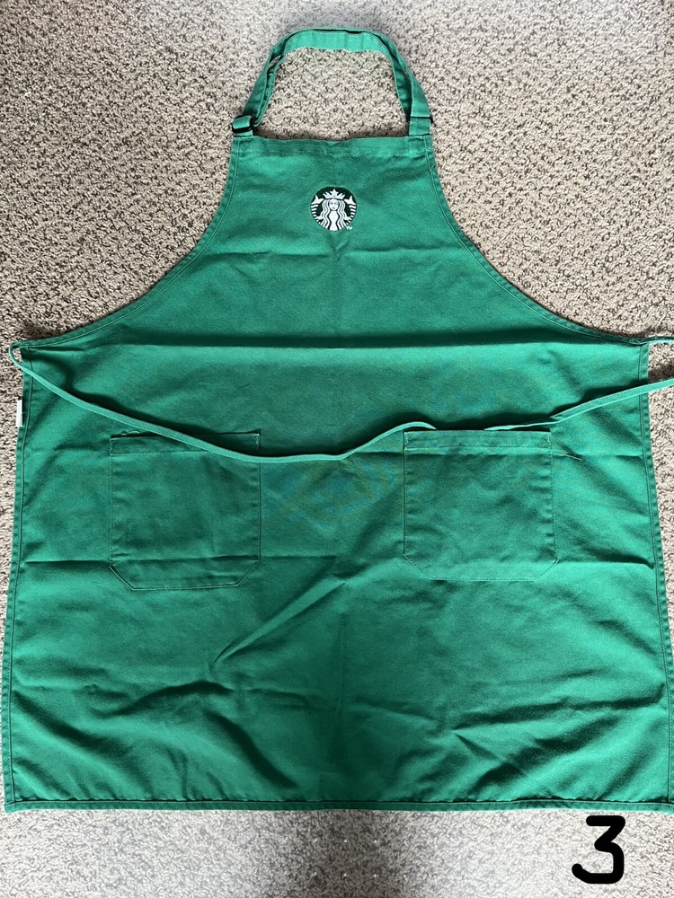 Starbucks Aprons(Green)-Used- All 4 Authentic