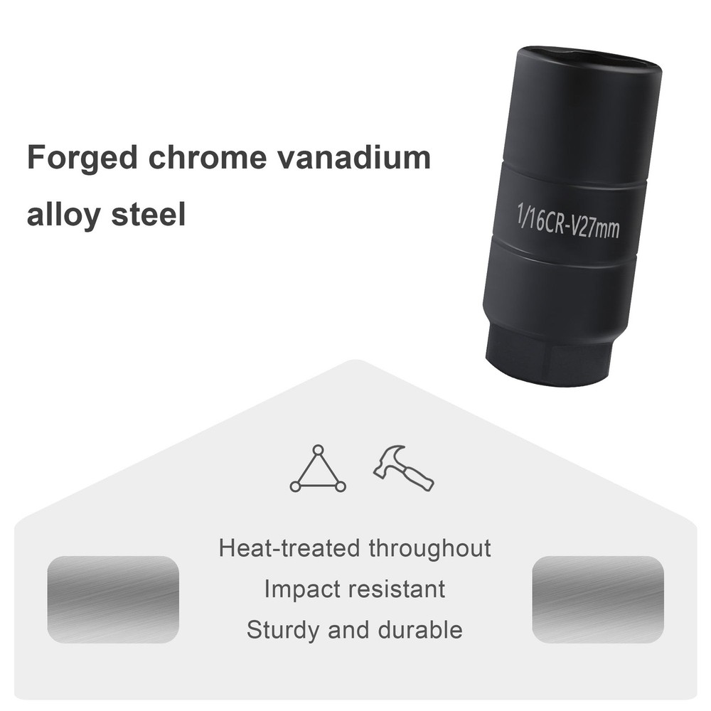 Oil Pressure Sensor Socket,1 1/16 Socket 2 5/8" Long Oil Pressure Switch Socket