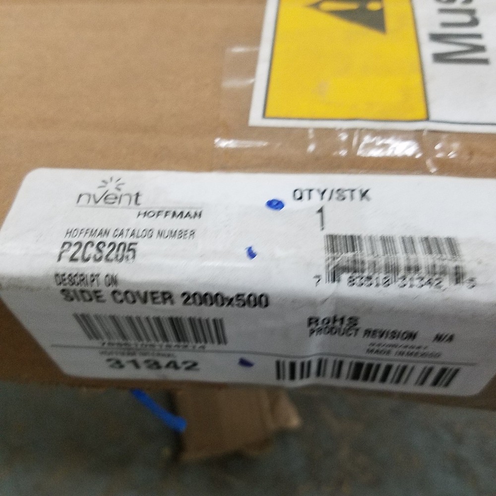 Hoffman nVent P2CS205 Side Cover, 2000x500mm - NEW