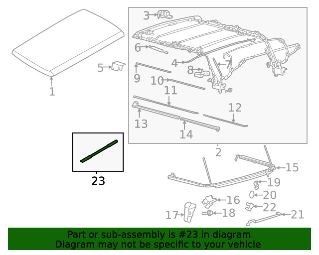 Genuine Ford Strap - Soft Top M2DZ78501C27A