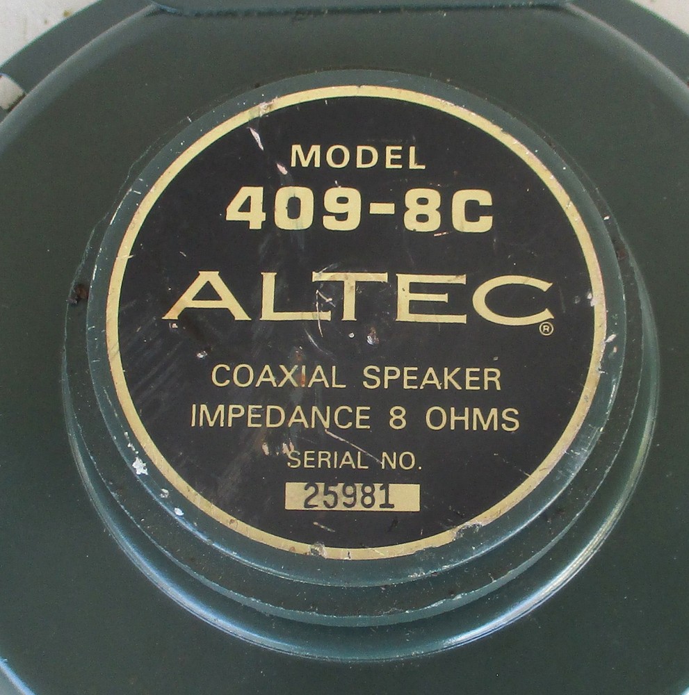 Altec Lansing 409-8C 8-Ohm 8" Speaker Tested