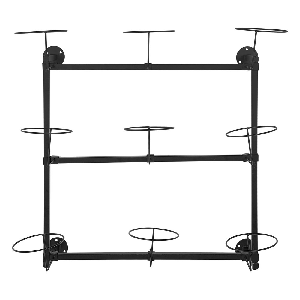 Wall Mount Hat Rack, Hat Storage Hanger, 3-Tier Wall-Mounted Hat Display Rack