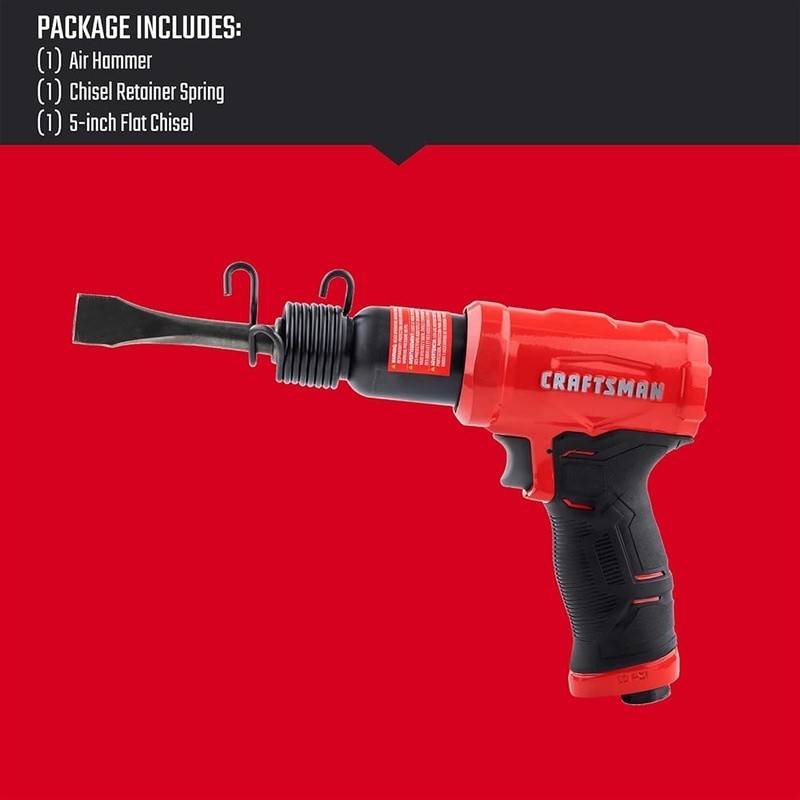 Air Hammer Pneumatic Tool 2800 BPM W/ Chisel Demolition Precision Control