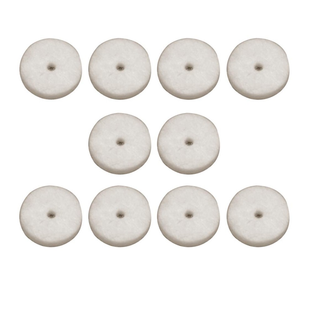 StewMac Strap Button Felt Washers, Cream, Package of 10