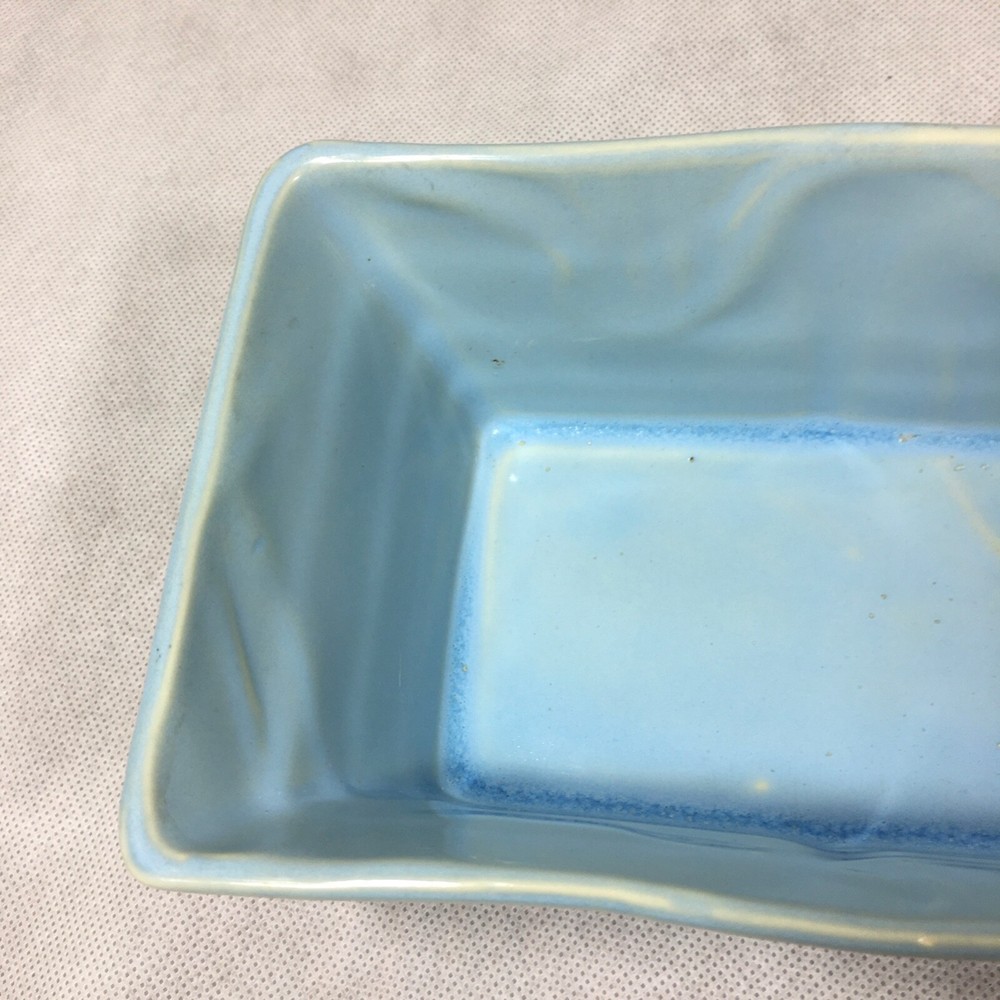 Ceramic Blue Rectangle Planter 8.25"