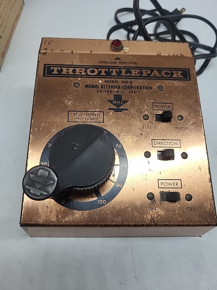 MRC THROTTLE PACK MODEL 500 TRAIN TRANSFORMER Used and not Tested