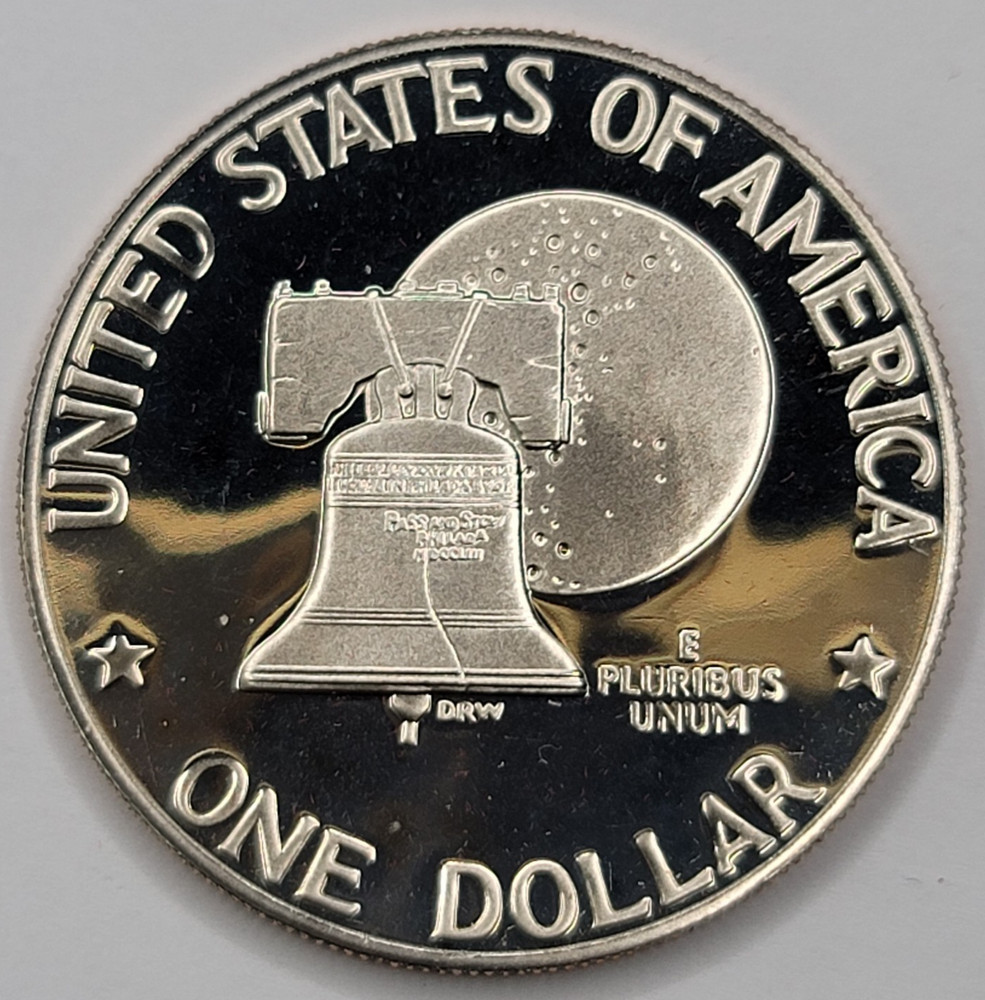 1776 - 1976 S Proof Cameo Eisenhower Dollar Type 2 Reverse CN-Clad