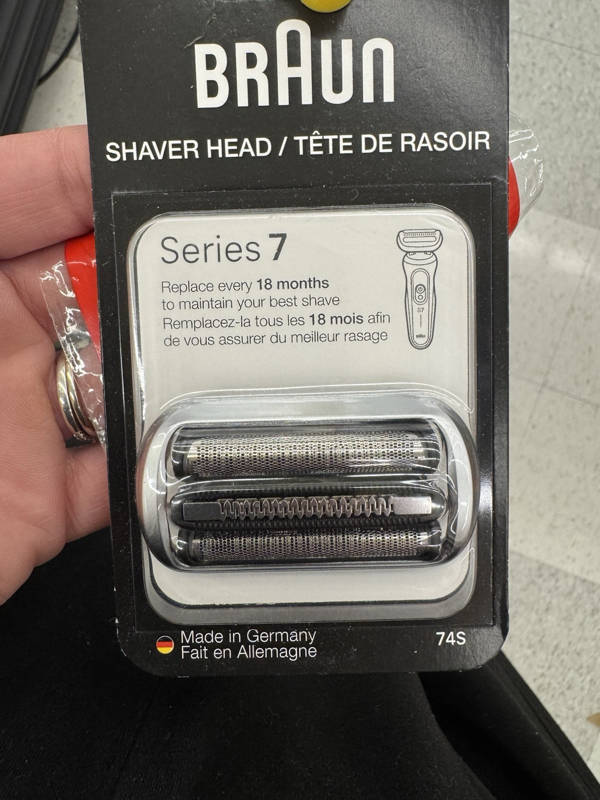 Braun Series 7 74S Electric Shaver Replacement Head Blade Cutter Silver New