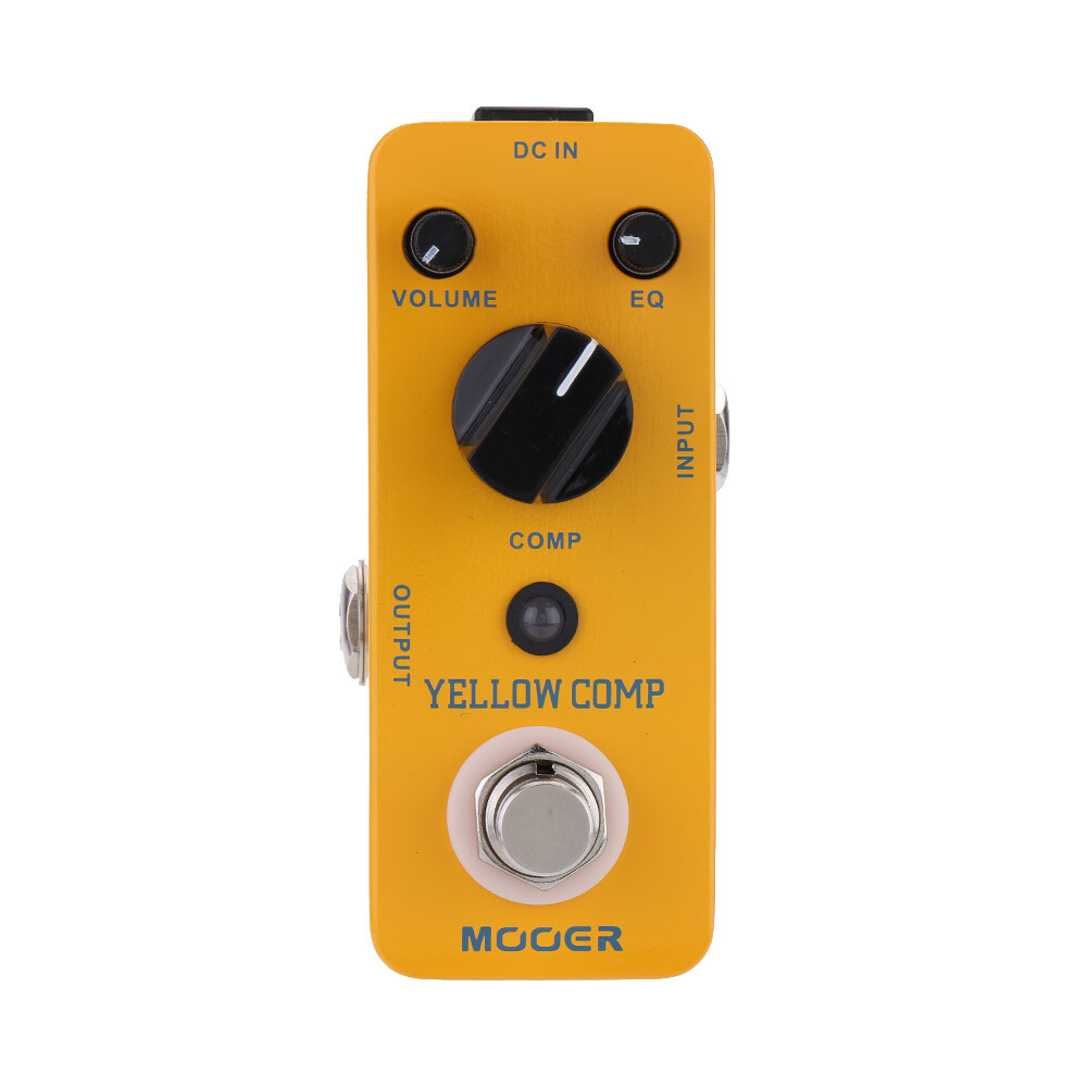 MOOER Compressor Pedal Yellow Comp Compression with True Bypass,EQ,Volume Adjust
