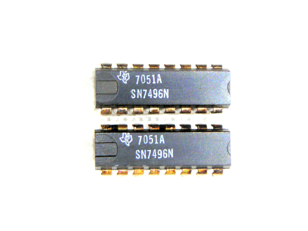 SN7496N "Original" Texas Instruments 16P DIP TTL IC 2 pcs
