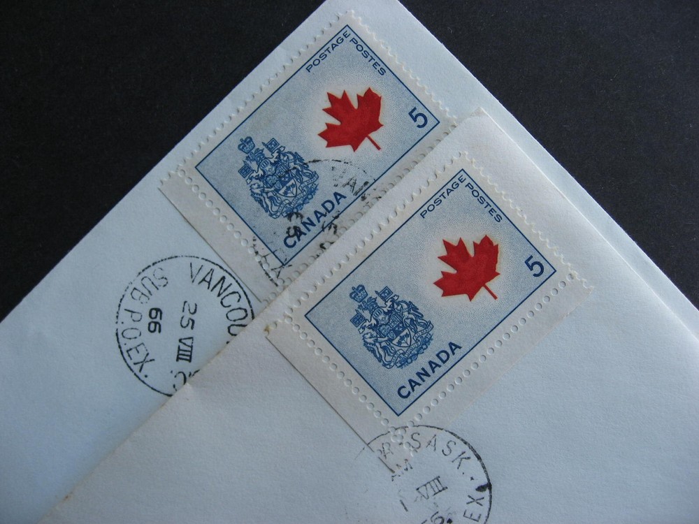 Canada exhibition covers 5 different from 1966 some malformed leaf varieties
