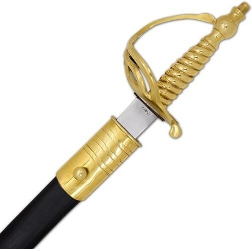 32" Revolutionary War Battle of Bunker Hill Combat Ready Sword with Scabbard