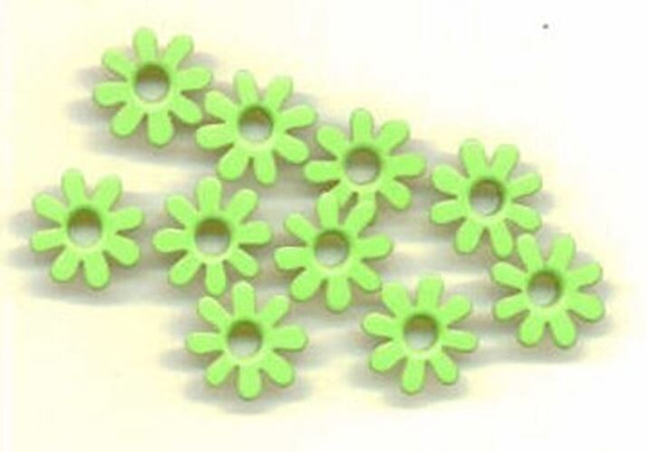 Lime Crazy Daisy Flower Eyelets Set