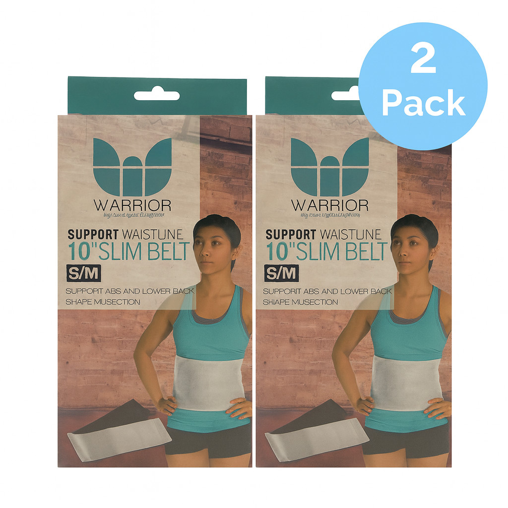 Warrior 10" Slim Belt S/M 2 Pack Support Waistline New