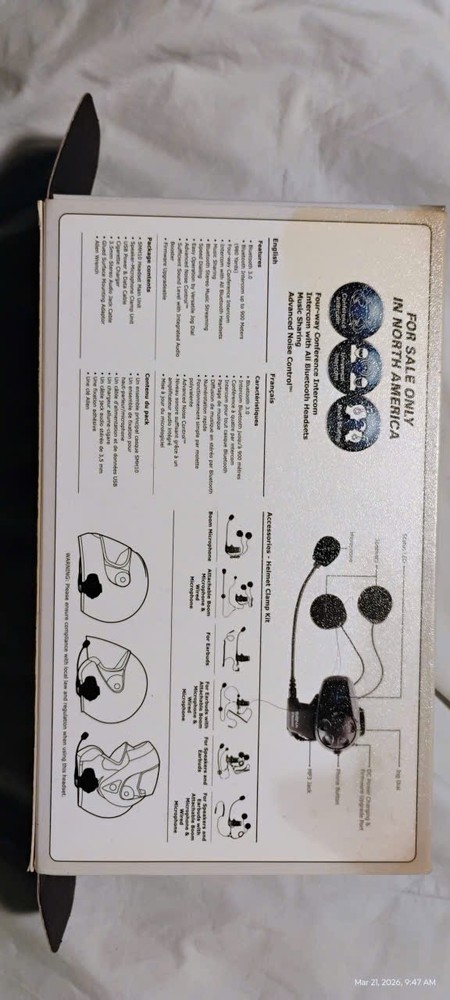 Sena SMH10, 2013 Motorcycle Bluetooth Headset and Intercom