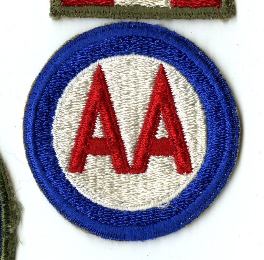 Antiaircraft Command White Back Patch WWII Vintage