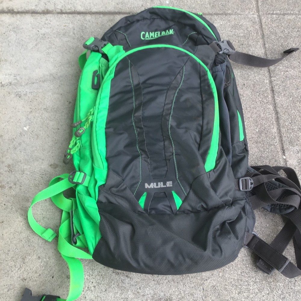 CamelBak M.U.L.E. Hydration Backpack Black Green (Bladder Not Included)
