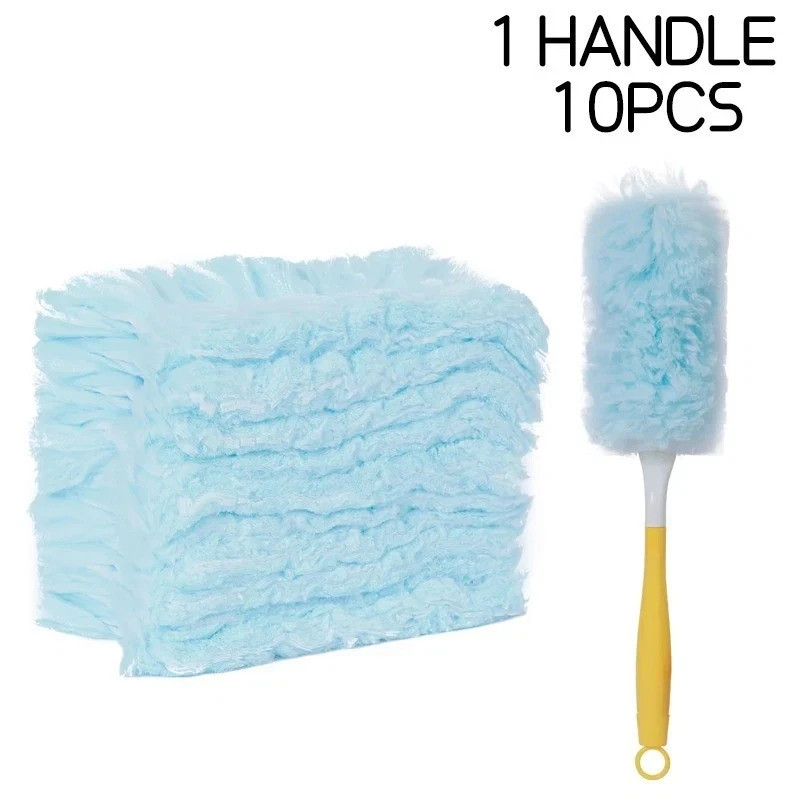 30 pcs Duster Refills Disposable Duster Refills Compatible for Swiffer (Blue)