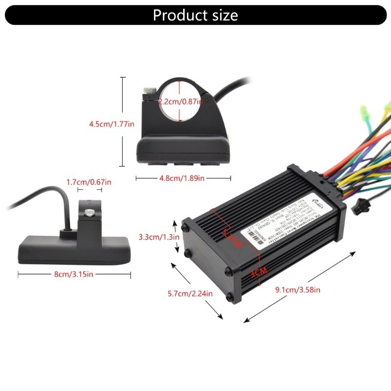 Brushless Motor Controller Sine Waves Motor Speed Controller with LCD Display