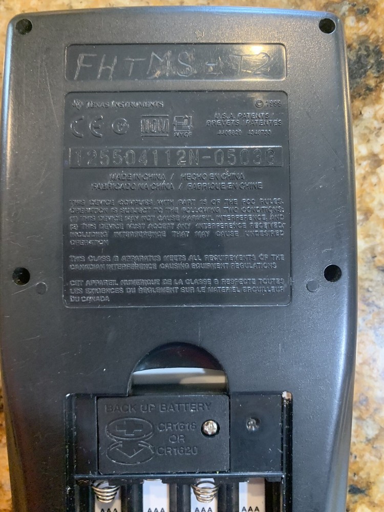 Texas Instruments TI-83 Plus Graphing Calculator - Black (tested) read
