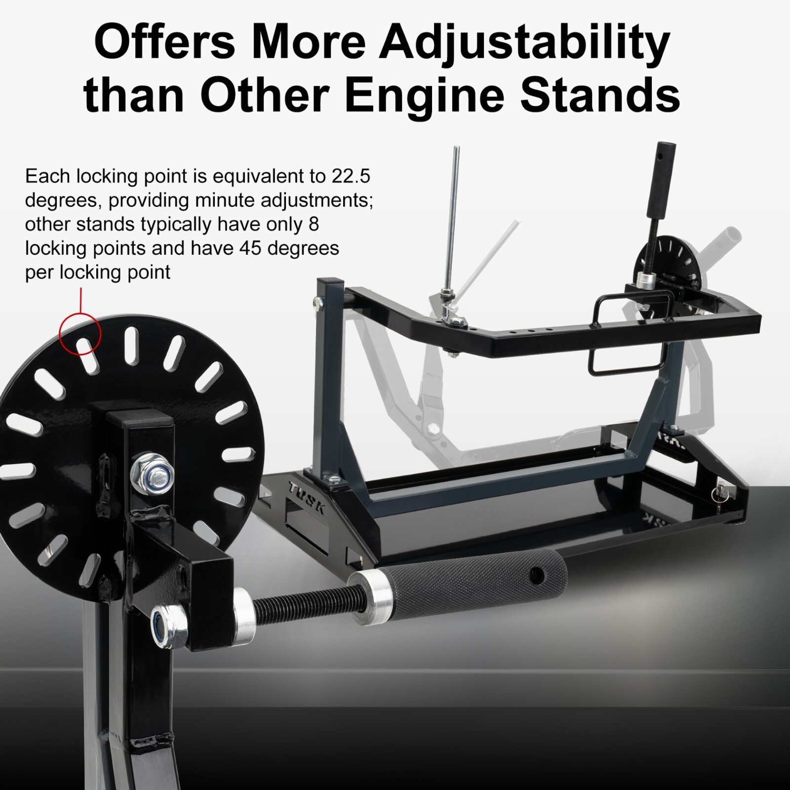 Tusk Motorcycle Engine Stand / rebuilding single cylinder 2 or 4-stroke engines