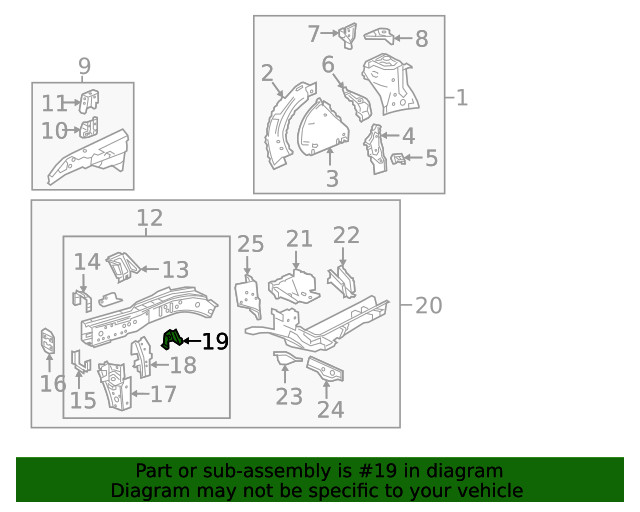 Genuine GM Inner Bracket 85594806
