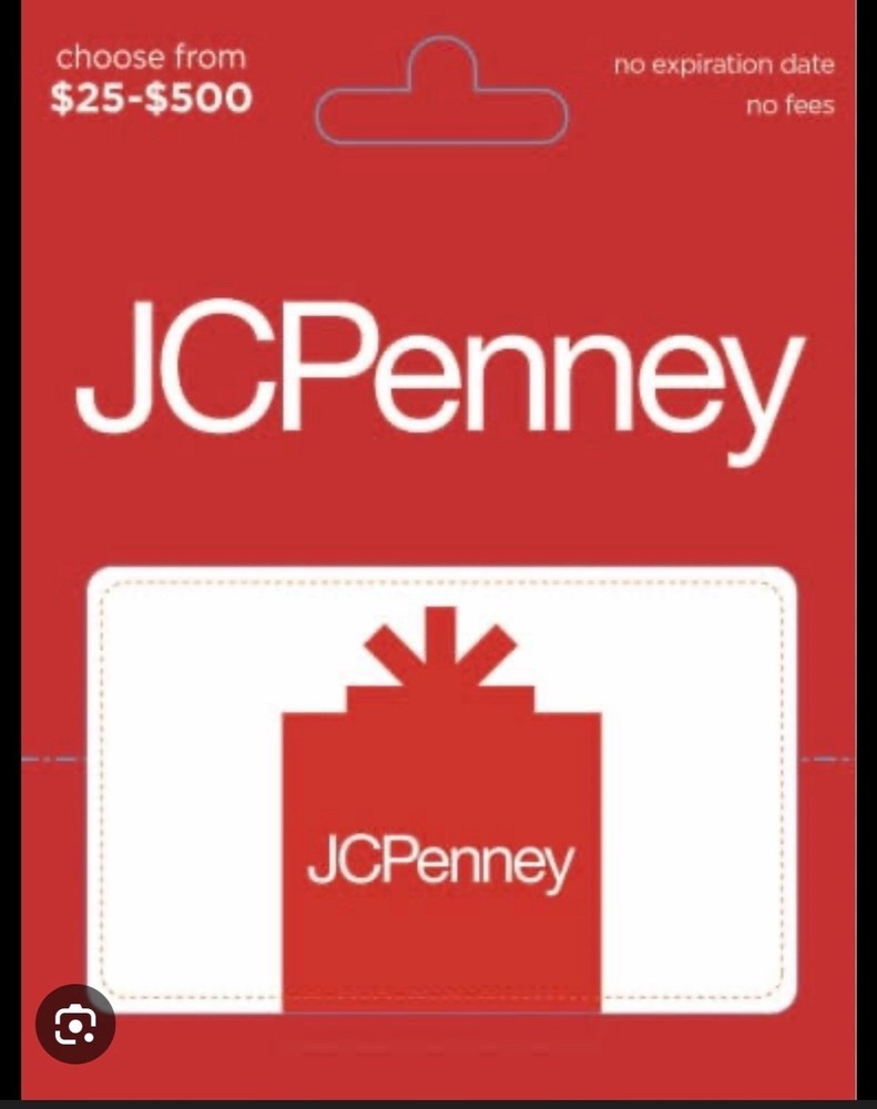 10$ jcpenney gift card
