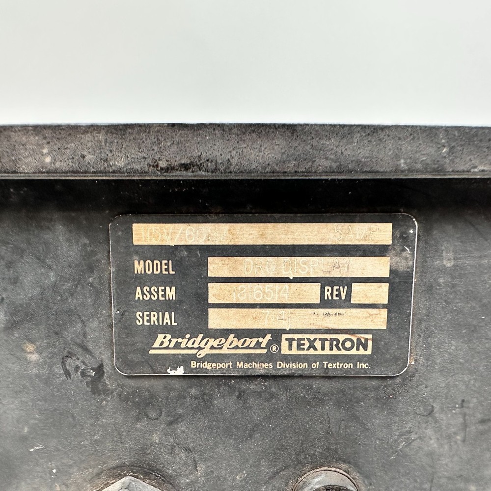 DRO Display For Bridgeport Milling Machine Computer Textron