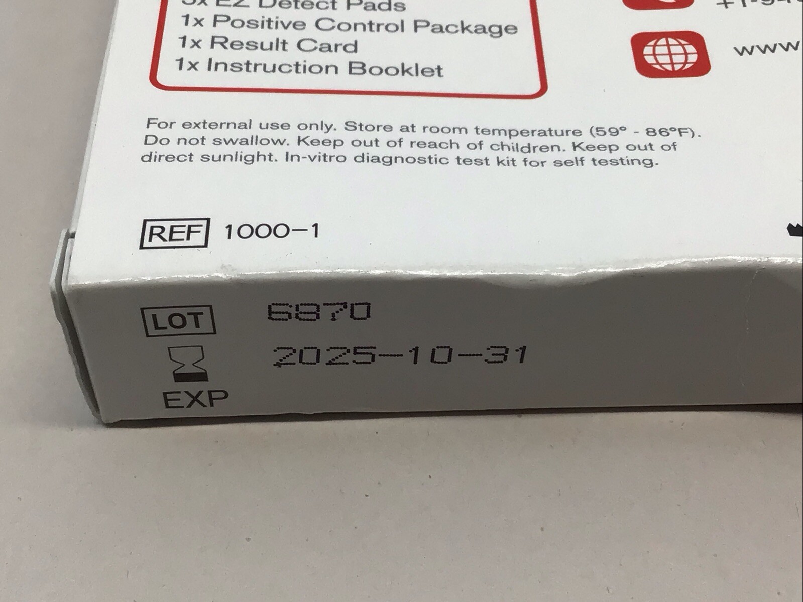 EZ Detect Colon Disease Self Test Kit For Colorectal Disease 5 Test Pads