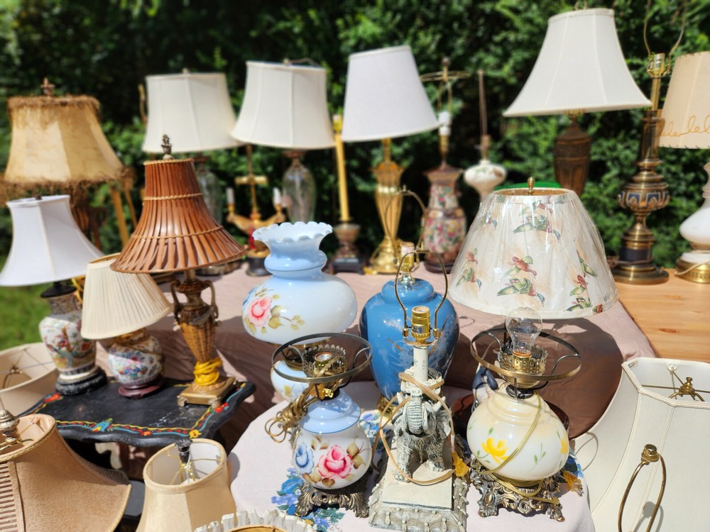 Baroque Style Bronzed Table Lamp