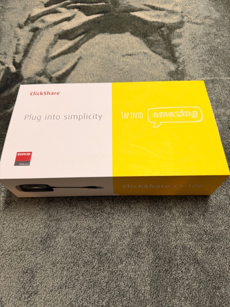 Brand New Barco ClickShare CS-100 Wireless Presentation System Set