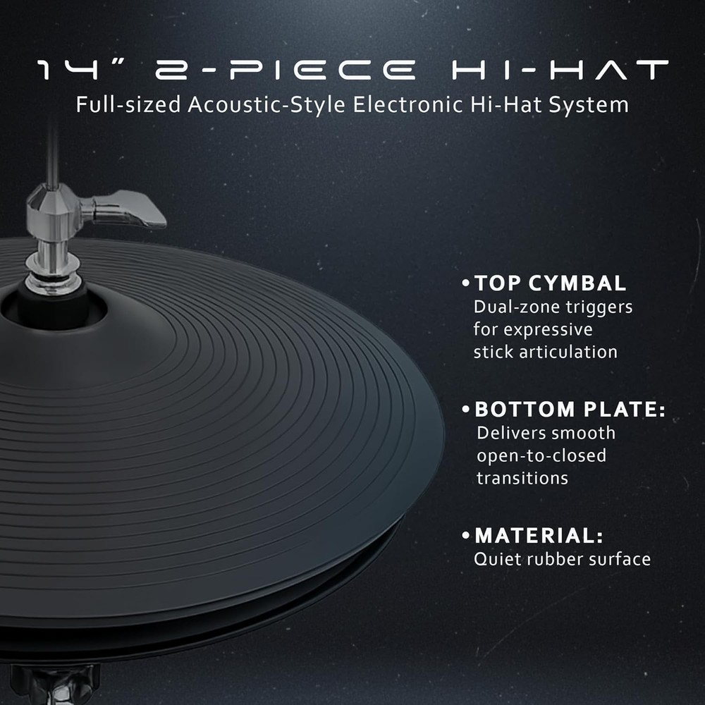 Lemon 2-Piece Electronic Hi-Hat LE-9C2