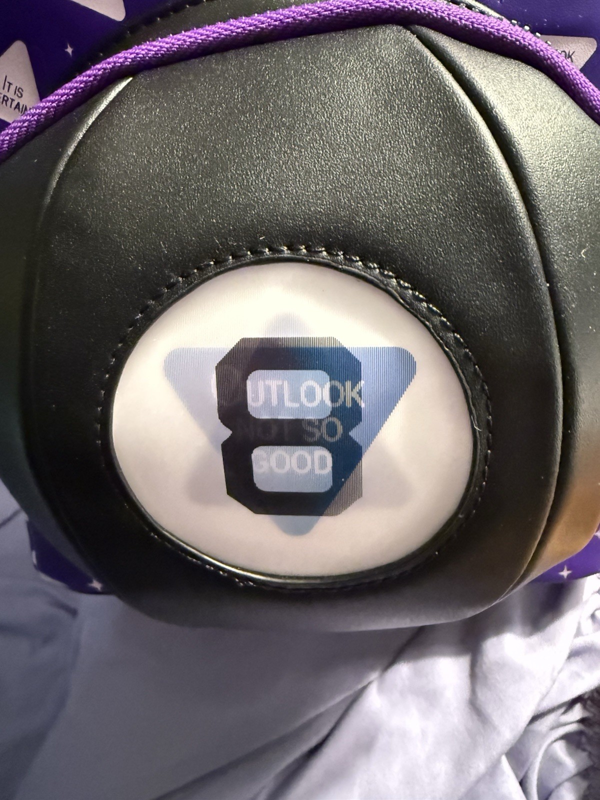 Loungefly Mini Backpack: Magic 8 Ball Fortune Telling Purple Game Lenticular