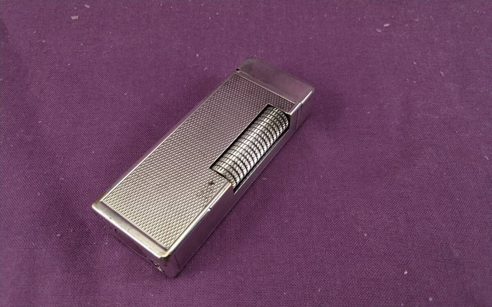 Dunhill Rollagas Early Model Pipe Custom Silver Barley Working