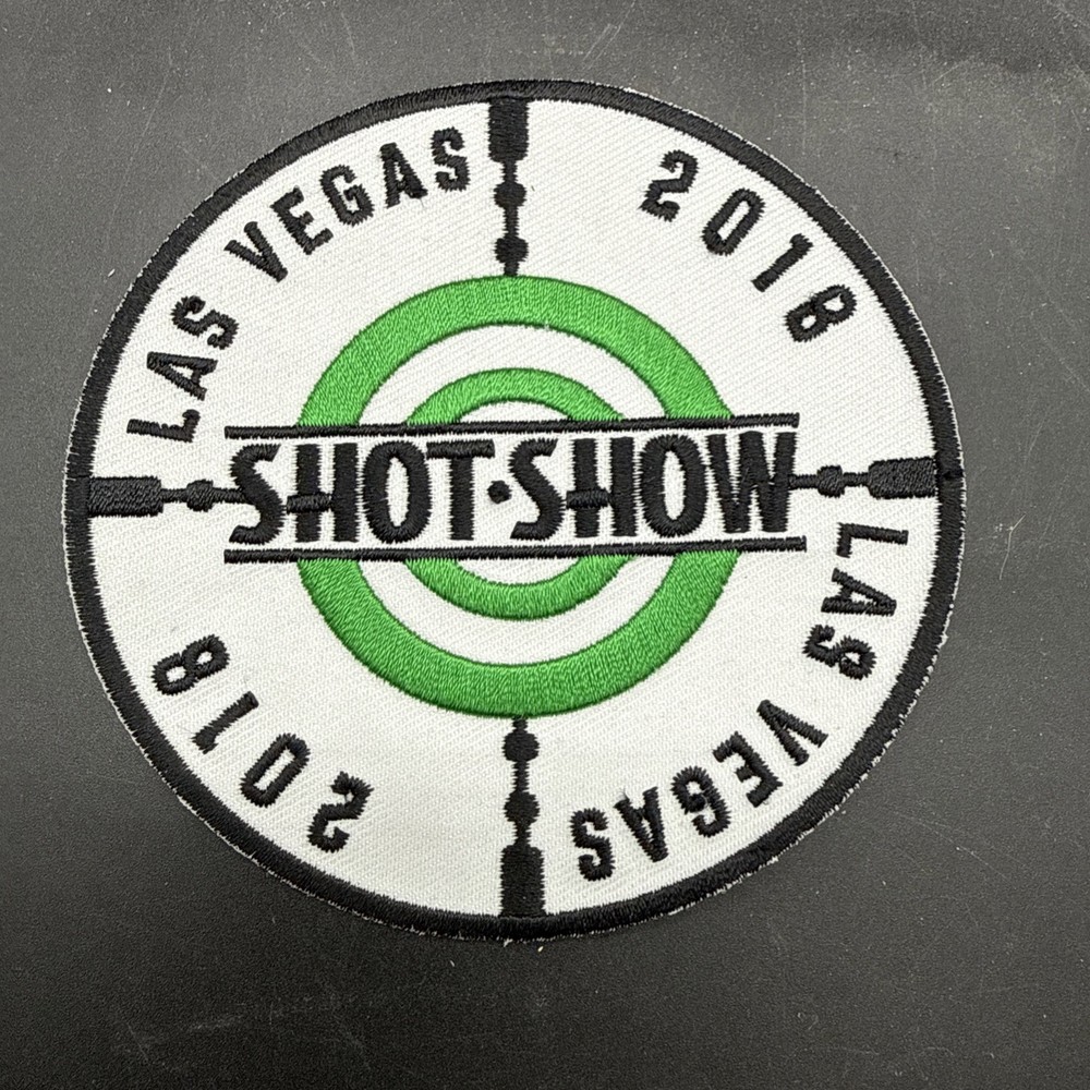 Las Vegas Shot Show round 4" patch embroidered