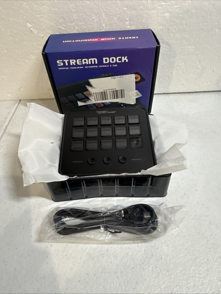 Stream dockStream Dock Streaming Console & Hub customizable LCD Macro keys