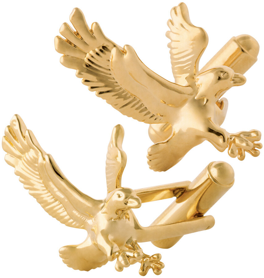 Gold Plated Eagle Cufflinks Ari D Norman